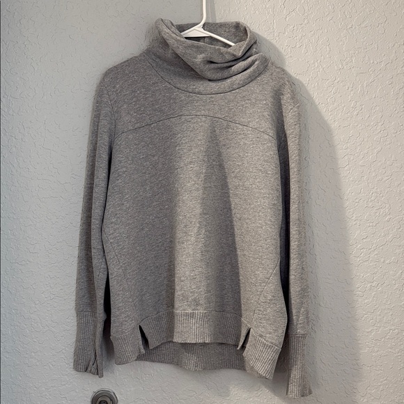 Alo Gray Cowl Neck Sweater - Picture 1 of 4